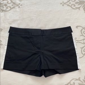 Express black shorts with white stripe